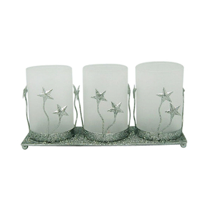 Turkish Orthodox cemetery memorial glass candle holder