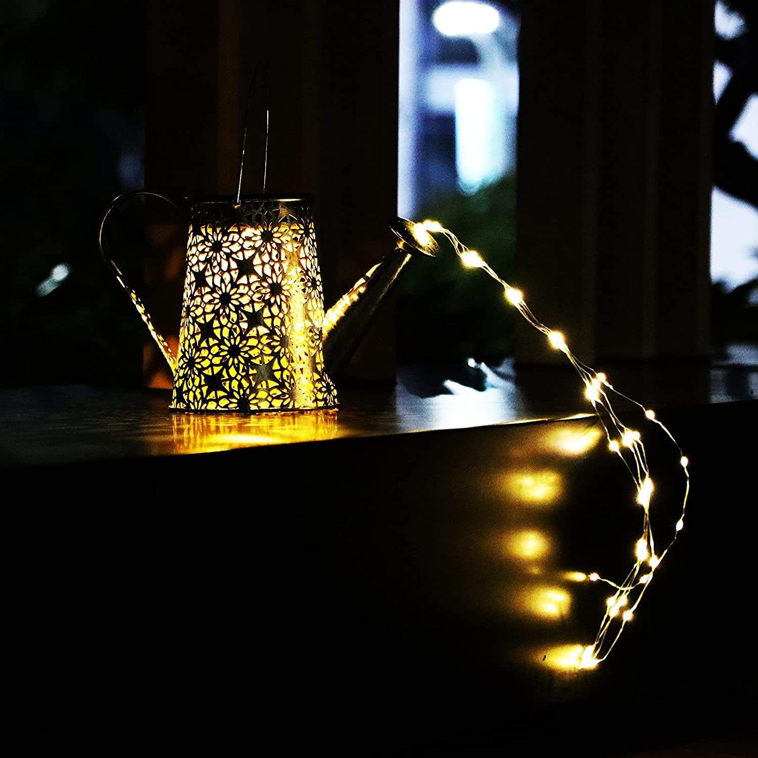 Outdoor Waterproof Garden Decor Large Hanging Solar Watering Lanterns For Yard Lawn Backyard Landscape Pathway Gifts