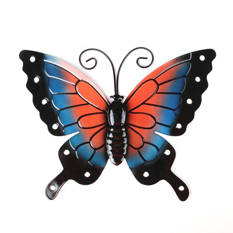 Creativity Home Metal Colourful Butterfly Wall Hanging For Bedroom Living Room Decor