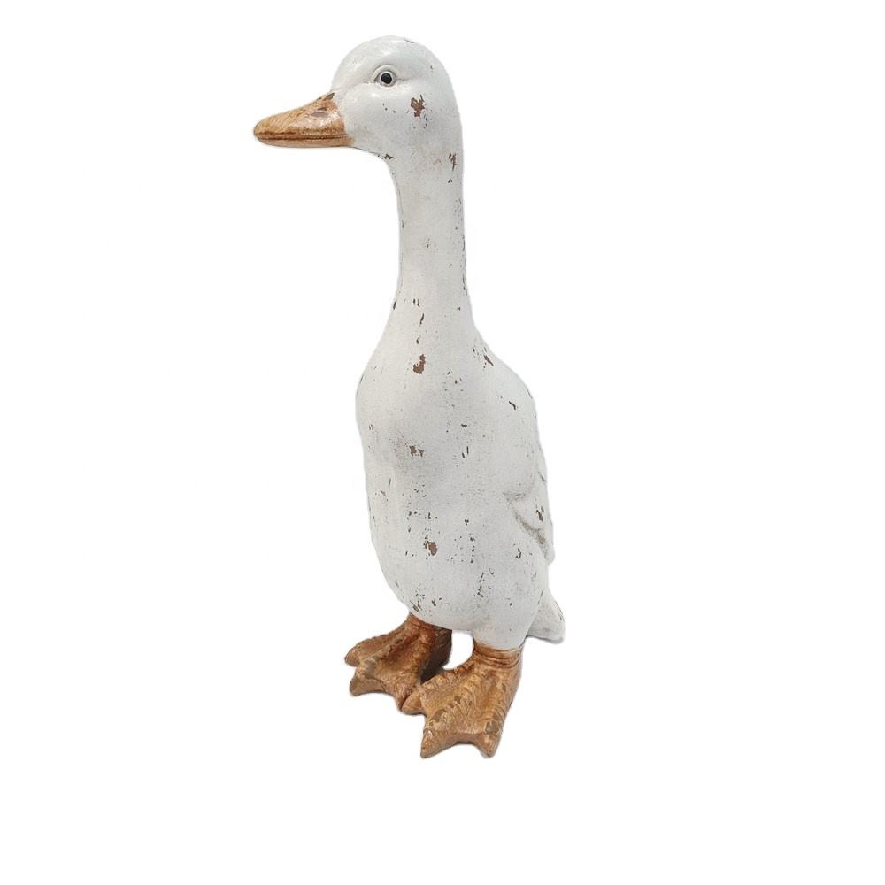 Outdoor Simulation Duck Resin Animal Ornament Statue For Courtyard Garden Pond Kids Toys Art Crafts