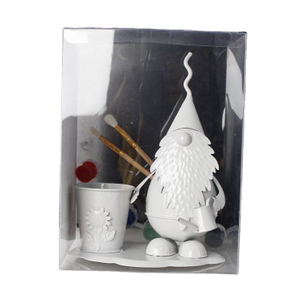 Chinese factory sale christmas gift santa kids painting diy christmas decoration
