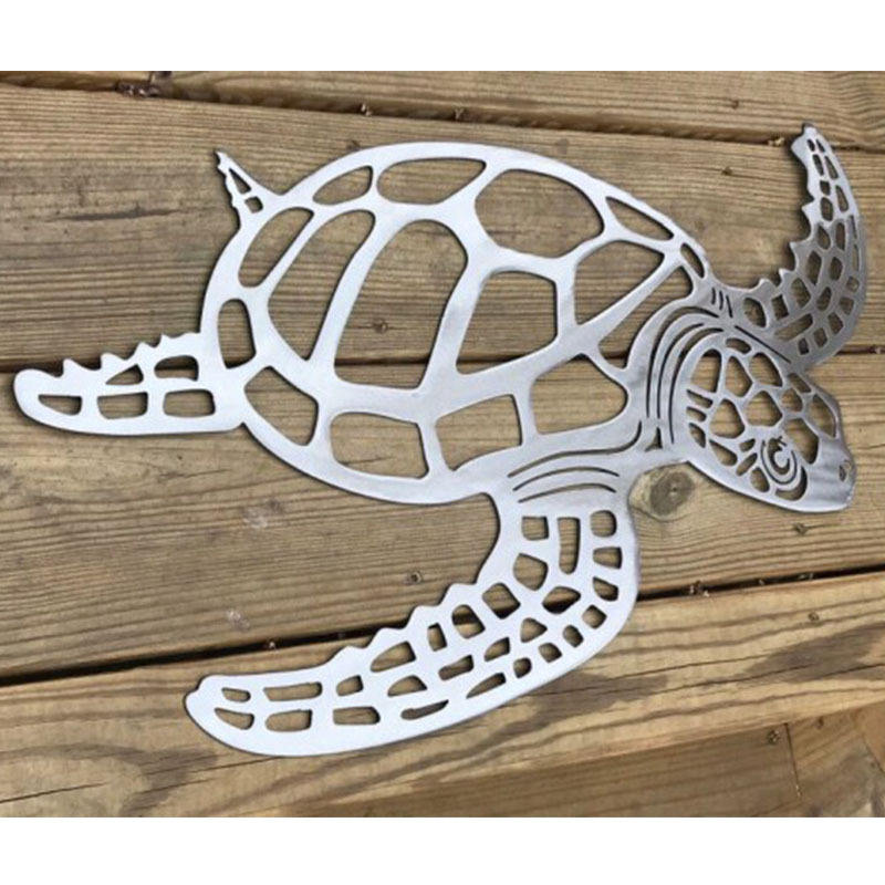 Metal Sea Turtle Wrought Iron Crafts Interior Living Room Decorations Framed Wall Arts