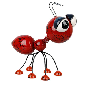 Shining shabby chic home decor metal ants garden decorations
