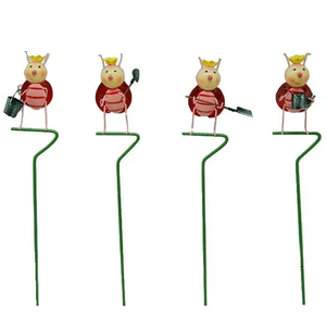 Home And Garden Ornament Ladybug Plant Pot Stick Decoration