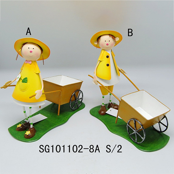 Boy Girl with Flower Pot for Home And Garden Decoration Cheap Planter Pot