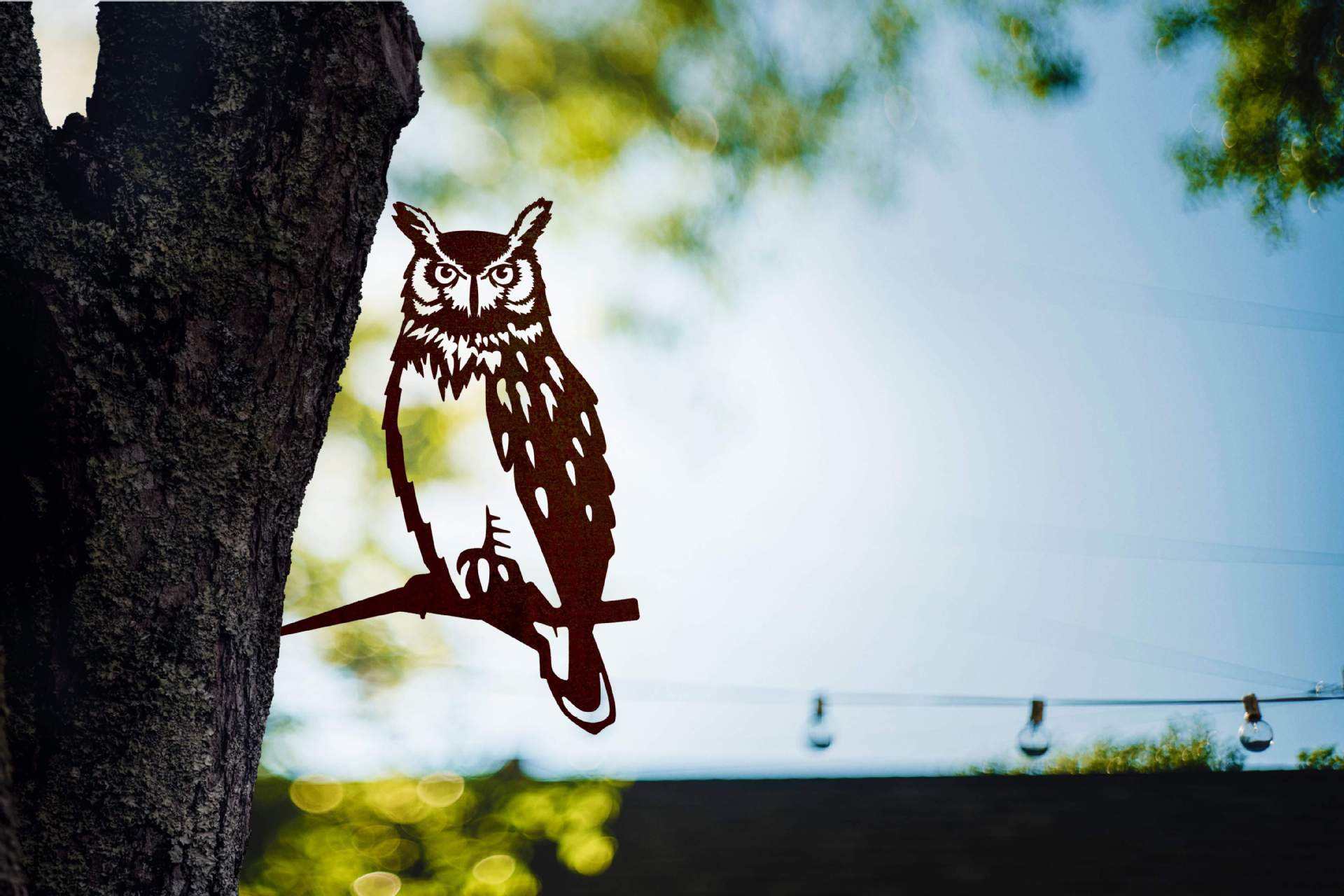 Indoor Outdoor Garden Owl Tree Bird Crafts Wall Art 3d Frame