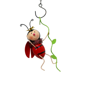 Natural Honey Metal Arts and Crafts Iron Bee Ladybug Garden Ornaments