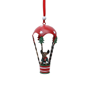 2022 Creative Novelty Iron Art Colorful Hot Air Balloon Christmas Tree Hanging Supplies Gifts Decor