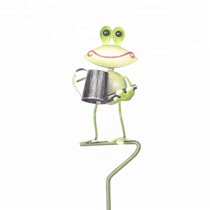 Cute Unique Products Metal Lawn Frog Garden Decor Ornaments For Yard Home