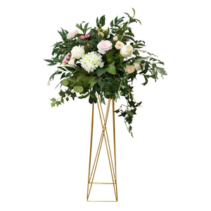 Products Flower Basket Simulation White Flower Vases for Centerpieces Wedding Decoration High End Tripod
