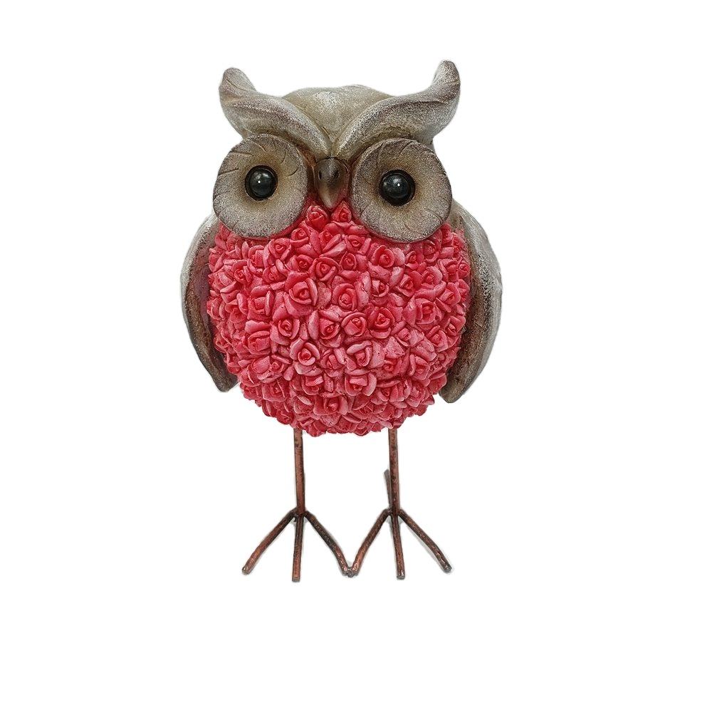 2022 Creative Crafts Chicken Owl Resin Animal Sculpture For Patio Garden Lawn Landscape Decoration