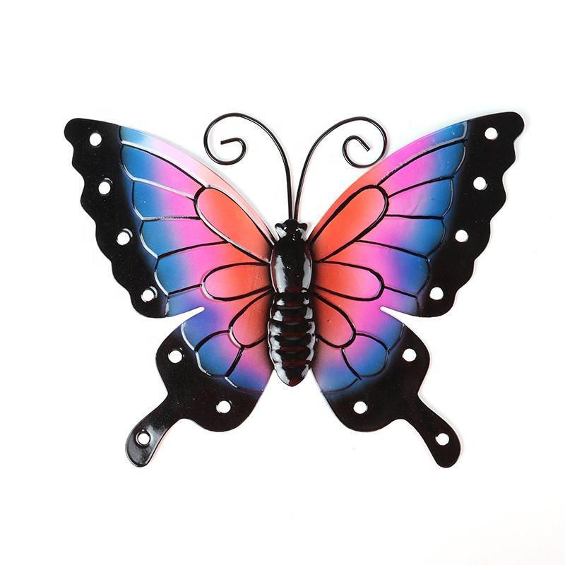 Creativity Home Metal Colourful Butterfly Wall Hanging For Bedroom Living Room Decor