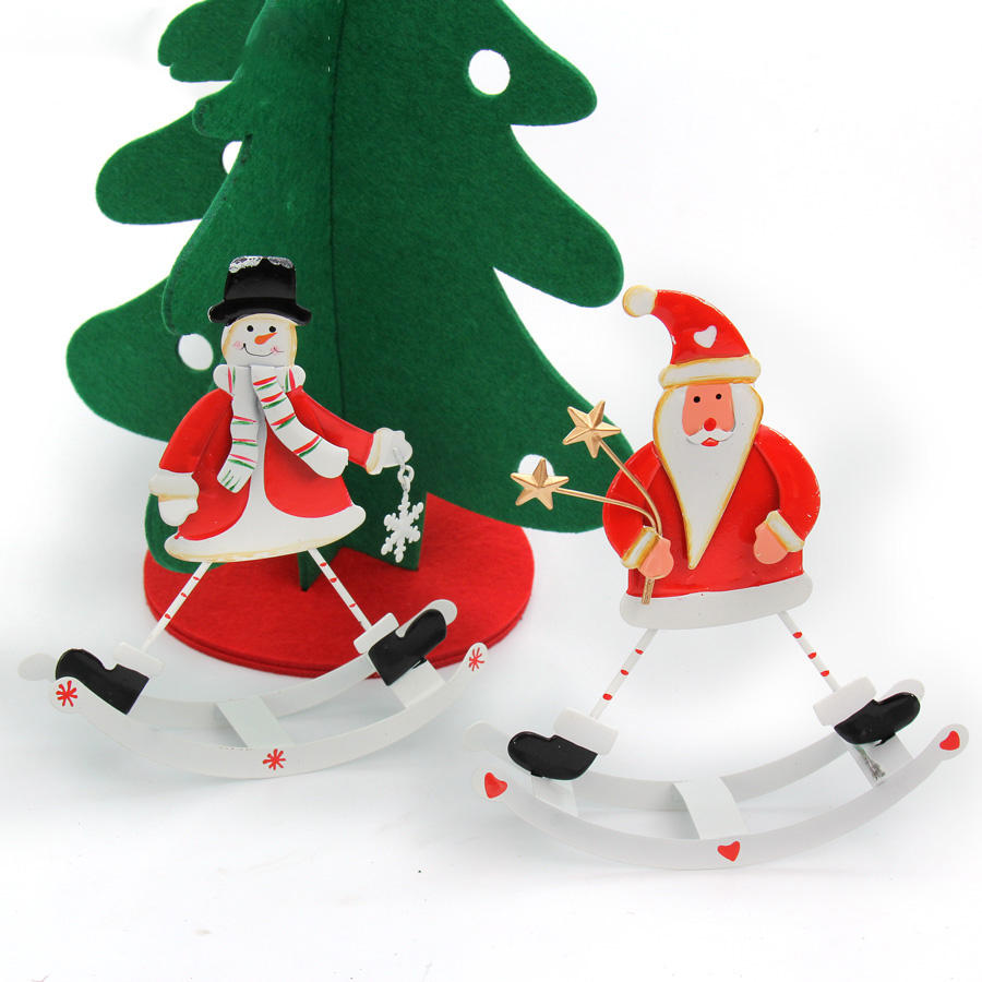 2022 Personalized Home Decor Various Metal Swinging Santa Gift Box Bird Christmas Tree Ornaments