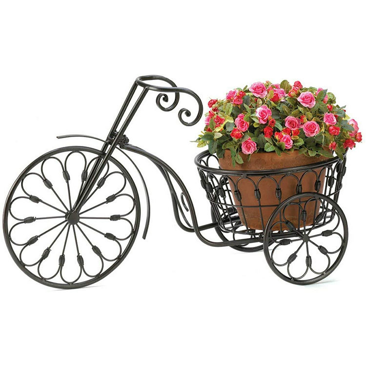 Parisian Style Metal Tricycle Plant Stand