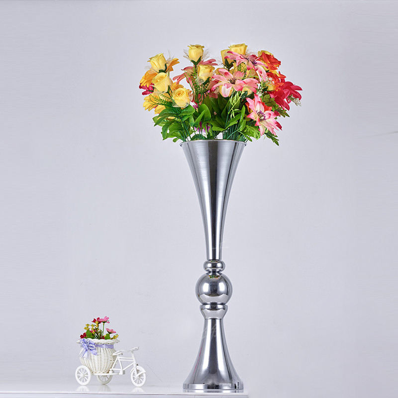 Wedding Table Vase Wedding Decoration Centerpieces Table Metal Trumpet