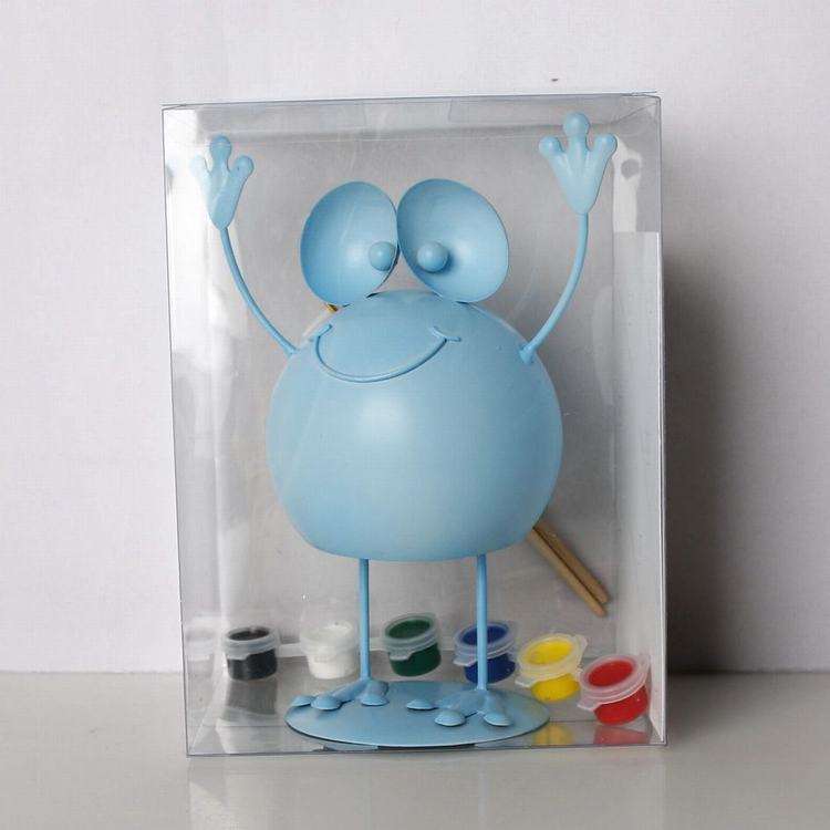 Diy gifts crafts home decoration pieces metal moving frog craft toy decorations