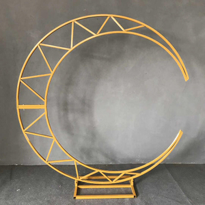 Wedding Props Wrought Iron Shelf Decoration Arrangement Field Moon Art Backdrop Stand Wedding