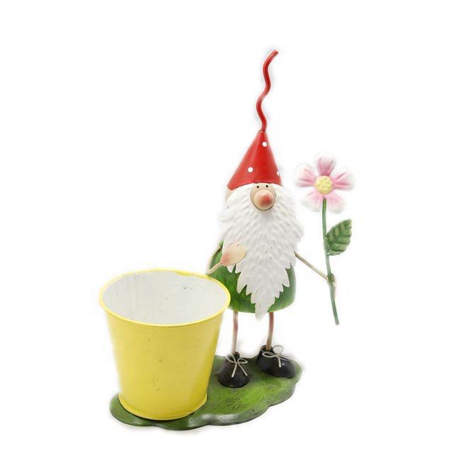 Custom Decor Outdoor Cheap Small Decorative Metal Garden Bird Metal Flower Pot Molds