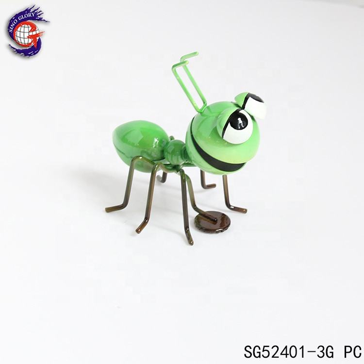 Creative Customised Metal Home Decor Cute Light Green Ant Fridge Magnet For Car Wall Whiteboard Refrigerator