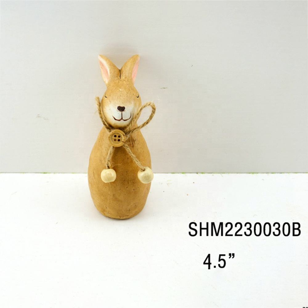 Creative Home Desktop Decor Small Ceramic Rabbit Craft Ornament For Easter Yard Garden Decoration