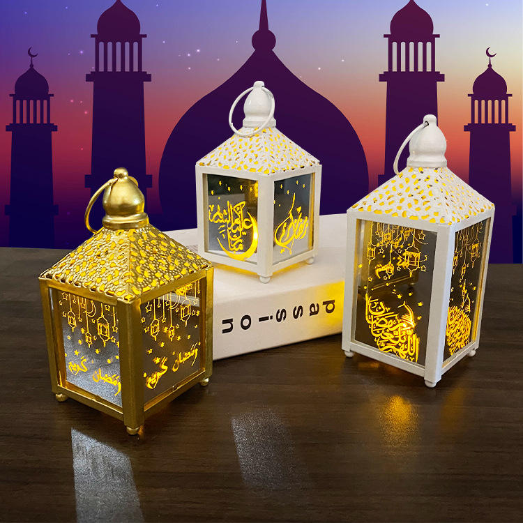 Table Decor Led Wind Lamp Arts And Crafts Flat 40Cm Ramadan Lantern String Light