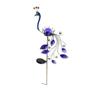 2021 High Quality Hot Sale Custom Luxury Metal Garden Decorations Different Shape Mosaic Solar Powered Stake Lights
