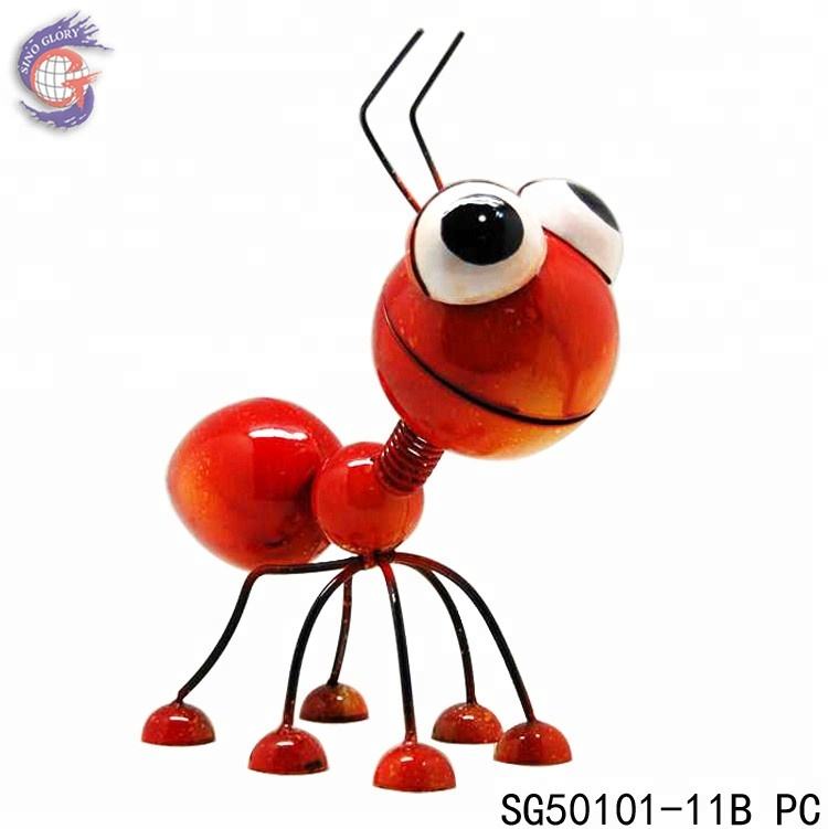 iron metal decoration items of metal garden crazy insect decoration