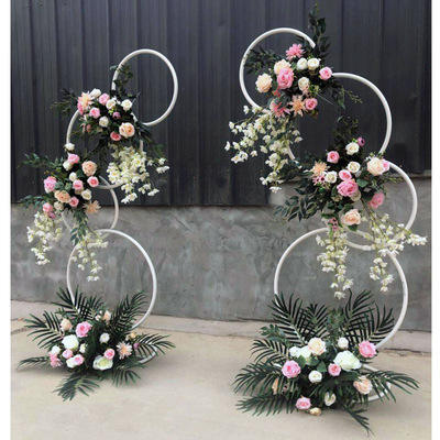 Wedding Props Road Guide Iron Ring Wedding Stage Layout Party Wedding Backdrop Decoration