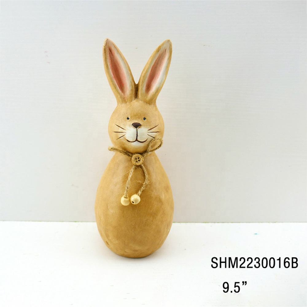 Indoor Modern Art Cute Easter Ceramic Rabbit Handicrafts For Garden Decor Balcony Lawn